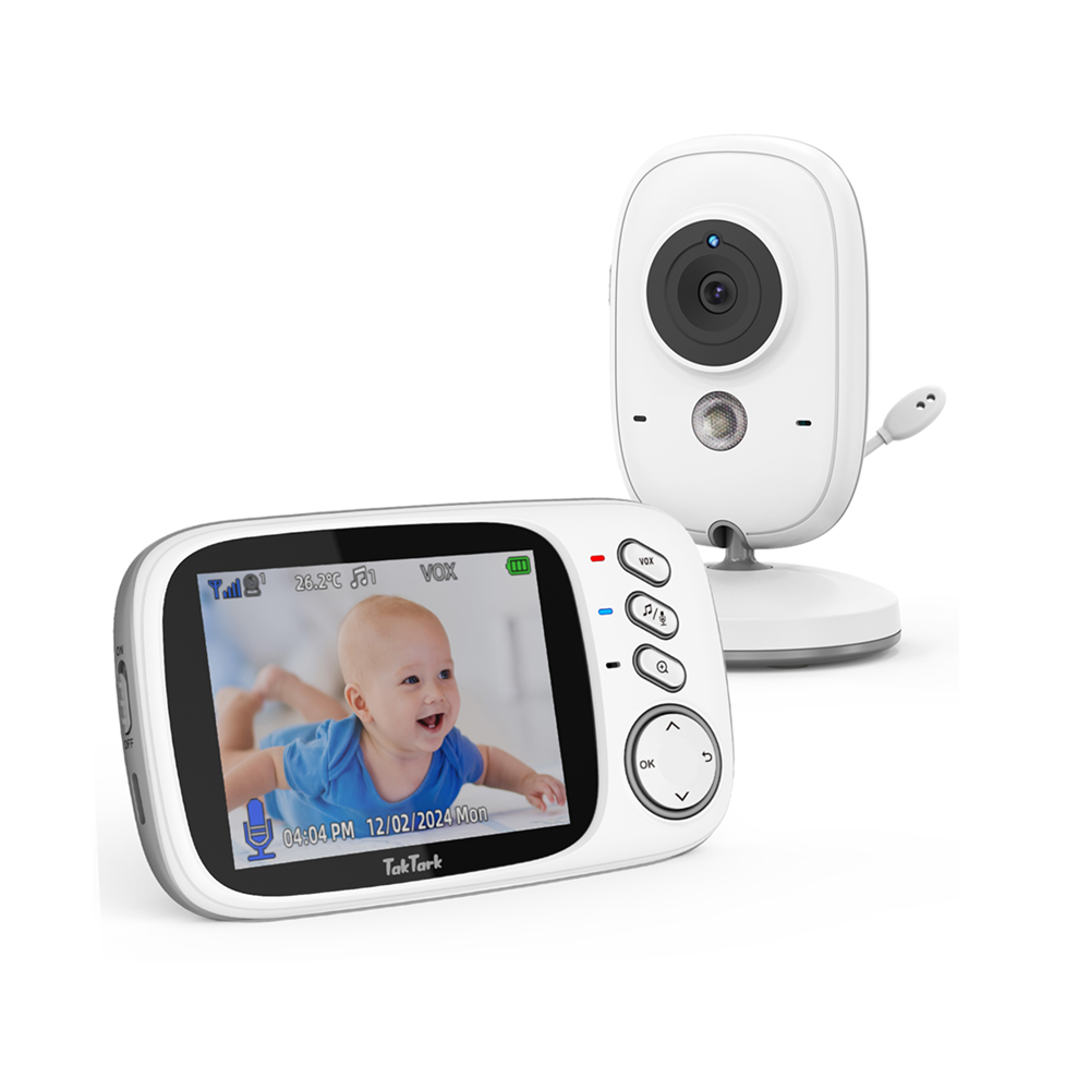 Baby Monitor Sensor - TakTark 3.2 インチ ワイヤレス ビデオ ベビーモニター