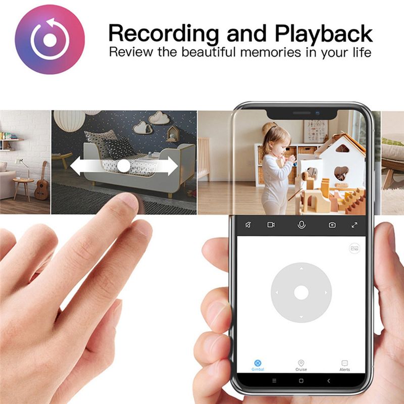 Wireless Baby Monitor - 必須の屋内 Wifi Tuya カメラ、ベビーモニター、スマートライフホームセキュリティワイヤレスミニカメラ、IP CCTV、双方向オーディオ EU