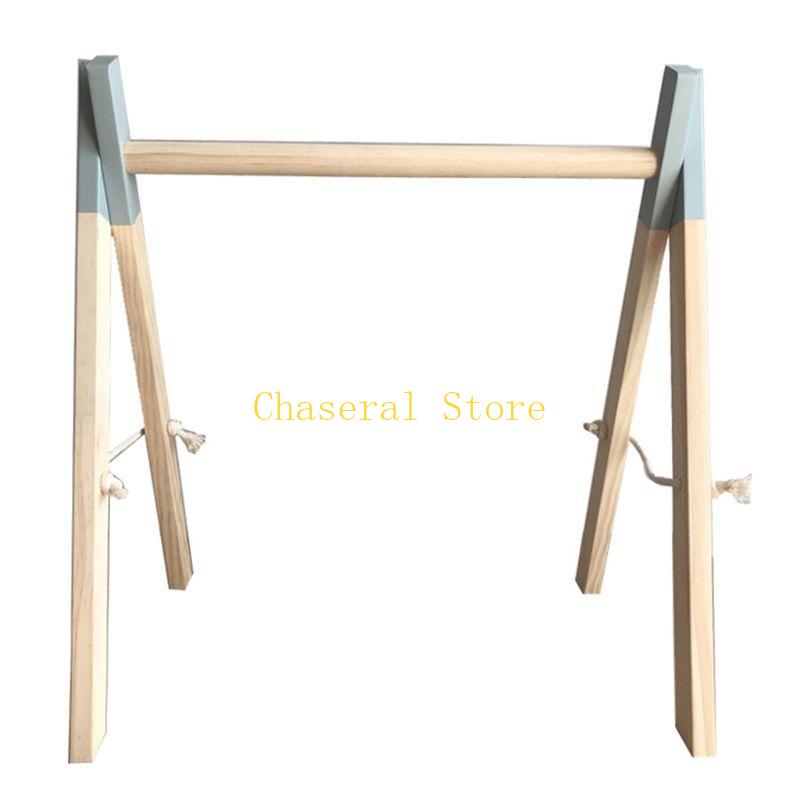 Baby Swing Bouncer - E7CE 北欧シンプルな木製子供部屋の装飾新生児フィットネスラック子供