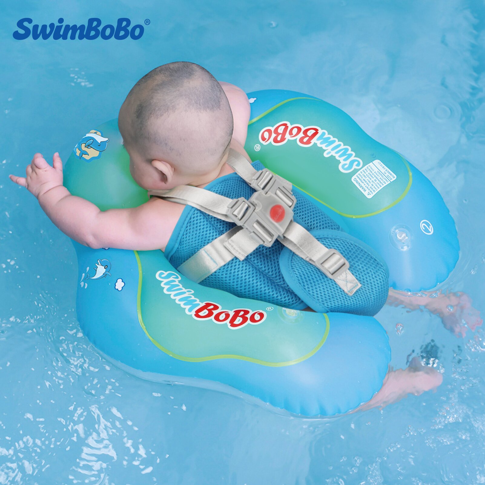 Baby Products For Summer - スイムボボ 新改良版 ベビー用プールフロート 膨脹式幼児用浮き輪 キッズスイムサークル 入浴用