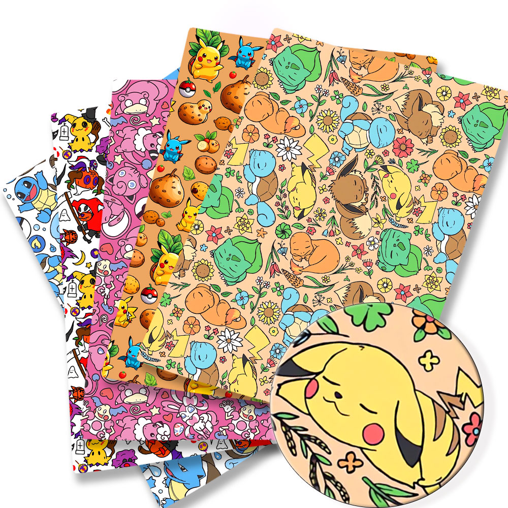 Baby Products 2 Years - 子供のためのポケモン漫画プリント生地,手作りの縫製,パッチワーク,キルティング,ベビードレス,ホームシート,140x50cm