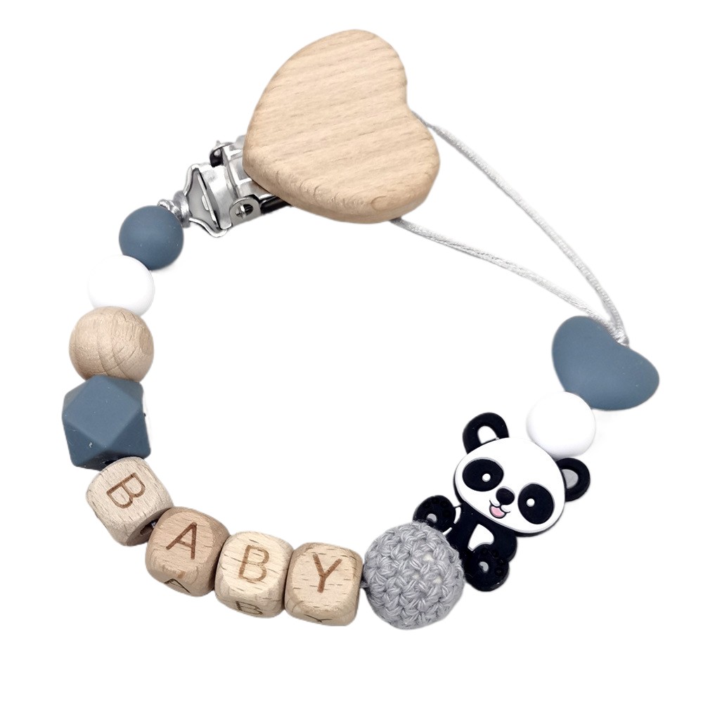 木製のパーソナライズされたベビーおしゃぶりチェーン、かわいい - Baby Products 2 Years のレビューと価格