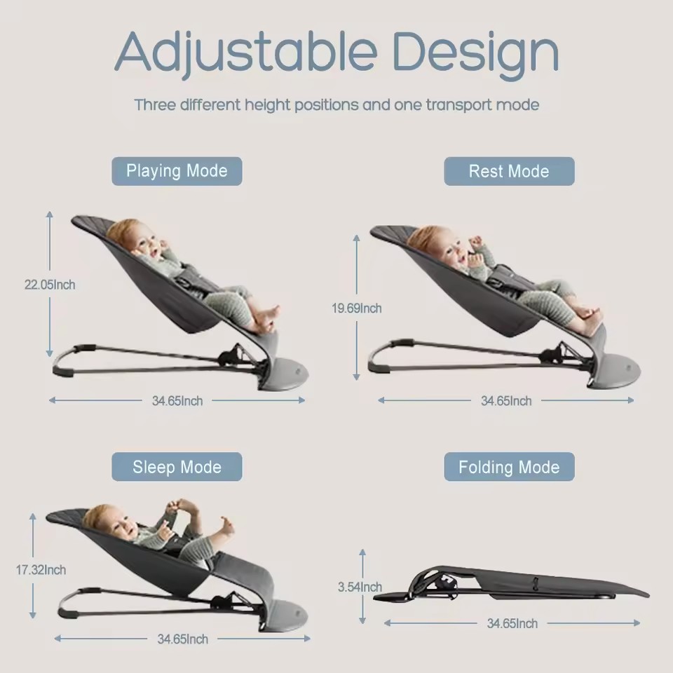 ベビーロッキングチェア 折りたたみ式ベビー スイングチェア  - Baby Swing Bouncer のレビューと価格