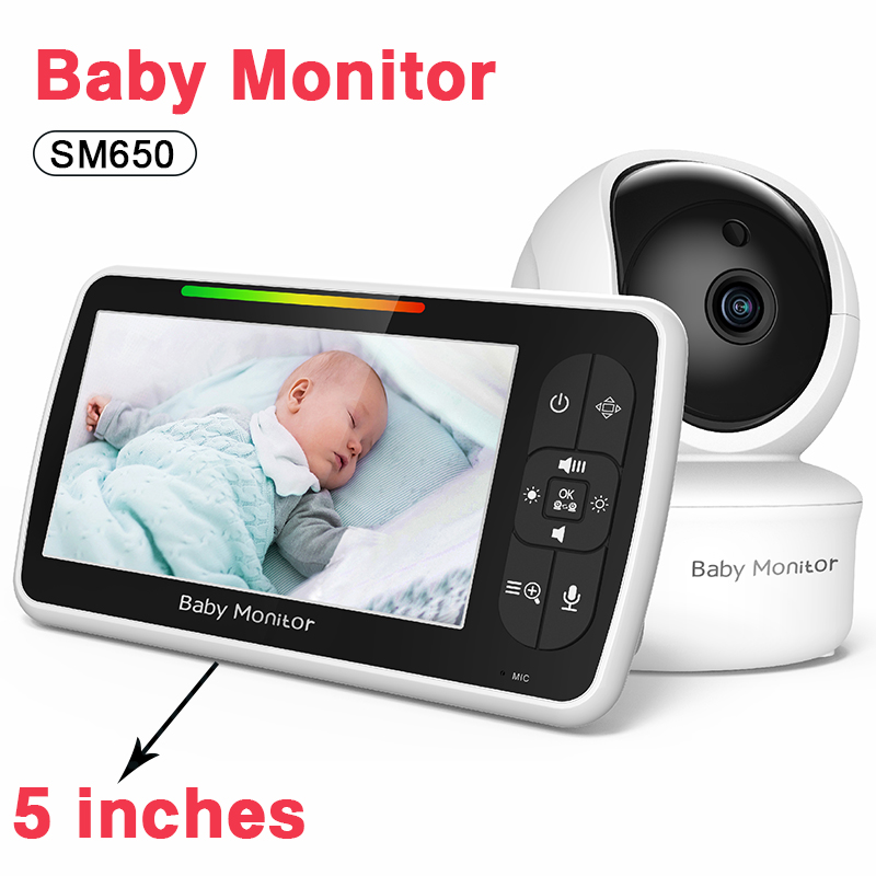 SM650 5インチ ベビーモニター ワイヤレスビデオベビー - Wireless Baby Monitor のレビューと価格