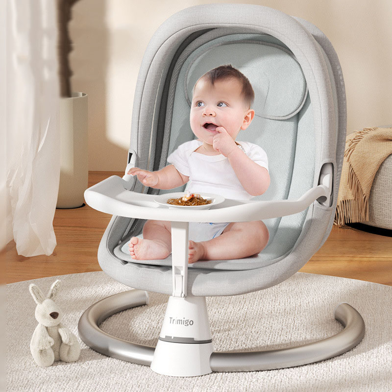 ベビー電動ロッキングチェア新生児快適調整可能音楽タイマー付き - Baby Swing Bouncer のレビューと価格