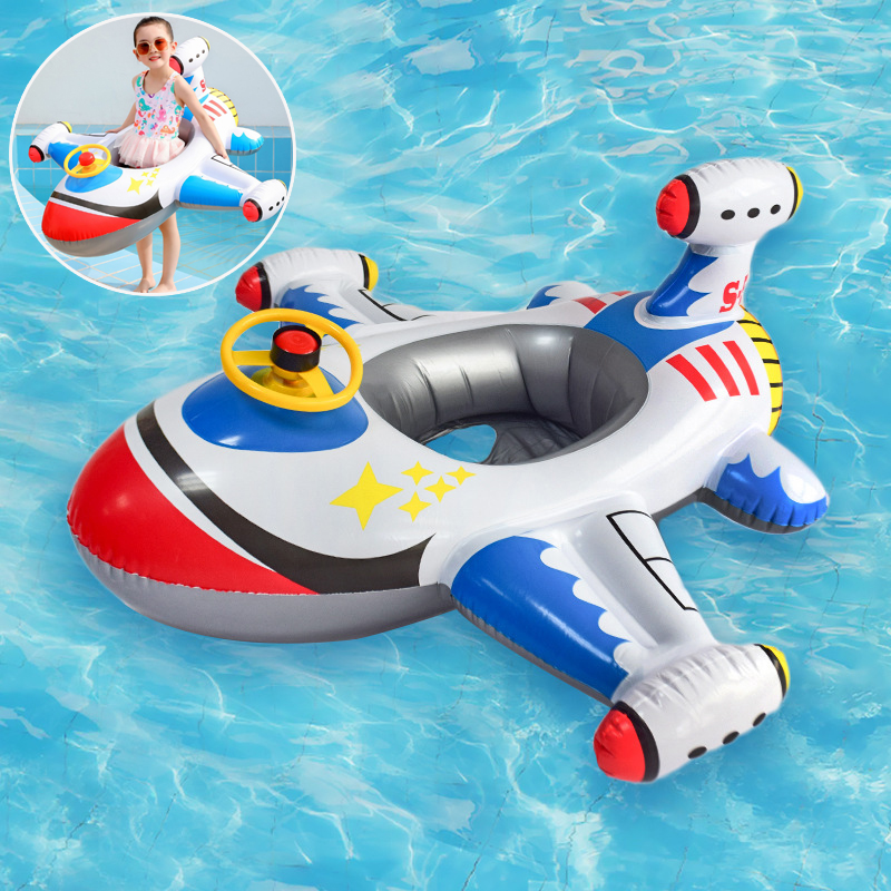 ベビー水泳サークル飛行機フロートプール水泳リングインフレータ - Baby Products For Summer のレビューと価格