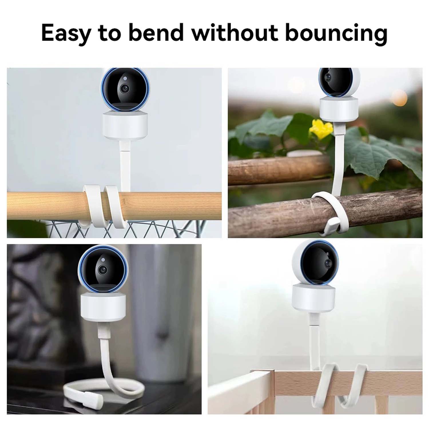 ベビーモニターホルダー 柔軟なベビーカムブラケット 穴あけ不 - Baby Monitor Sensor のレビューと価格