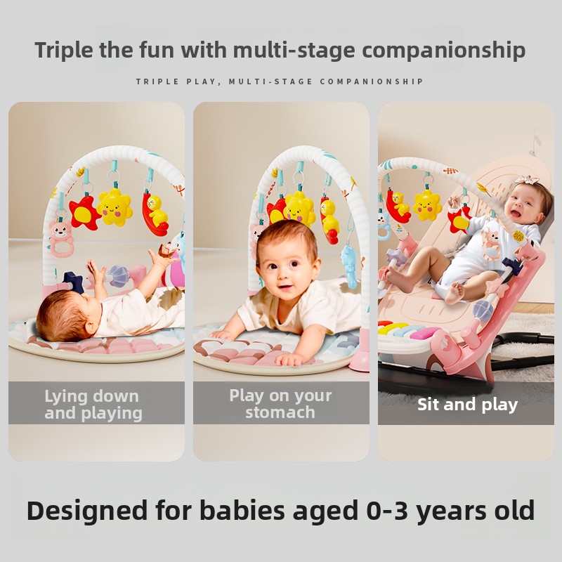 2 in 1 ベビーフィットネススタンド フットペダルピアノ - Baby Swing Bouncer のレビューと価格
