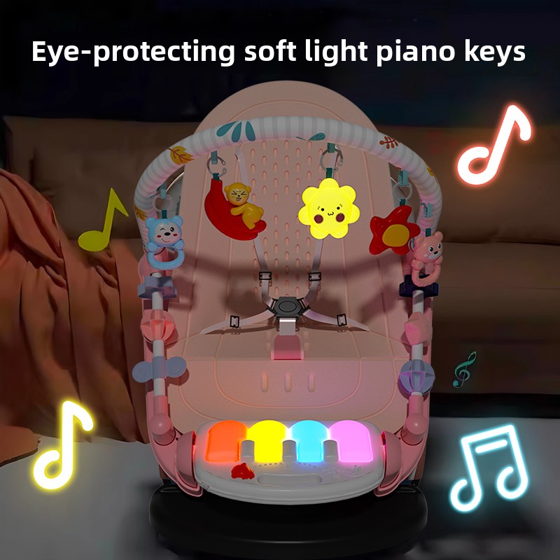 2 in 1 ベビーフィットネススタンド フットペダルピアノ - Baby Swing Bouncer のレビューと価格
