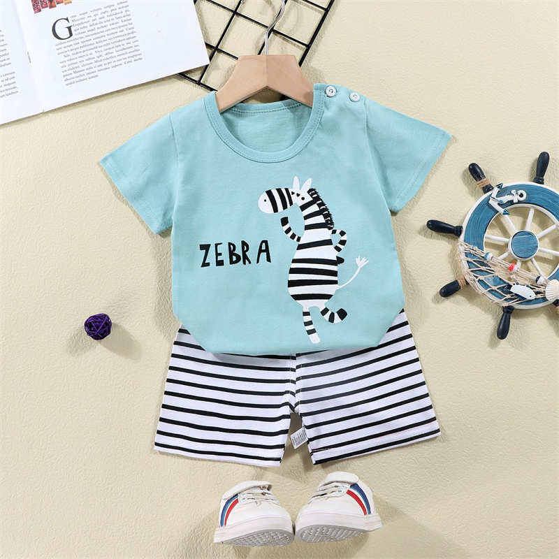 綿 Tシャツ + ショーツ 2 ピーストラックスーツセット子 - Baby Products For Summer のレビューと価格
