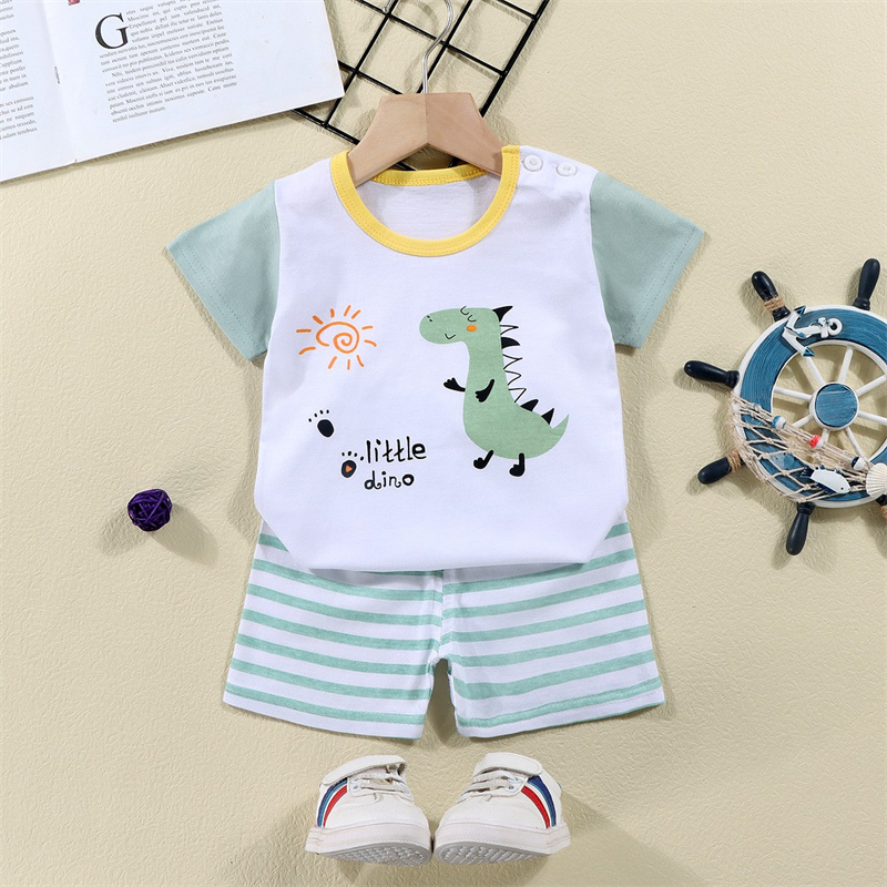 綿 Tシャツ + ショーツ 2 ピーストラックスーツセット子 - Baby Products For Summer のレビューと価格
