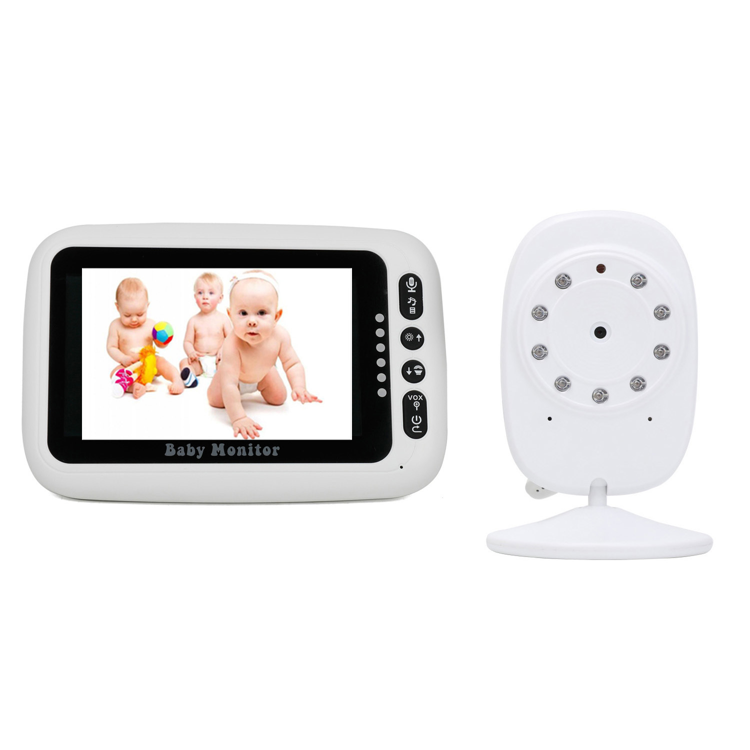 4.3 インチ IPS スクリーンワイヤレスビデオベビーモニ - Wireless Baby Monitor のレビューと価格