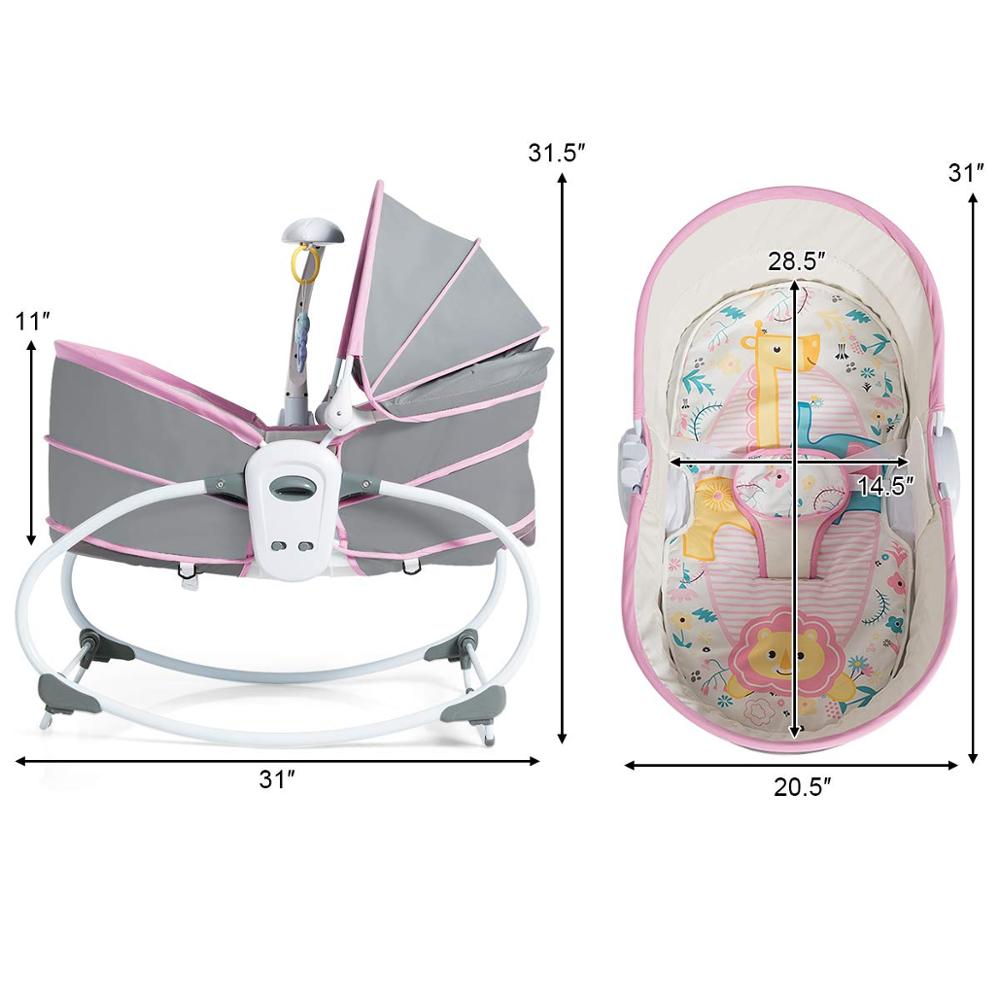 5 in 1ベビーロッカー幼児用スイングチェア新生児用バウン - Baby Swing Bouncer のレビューと価格