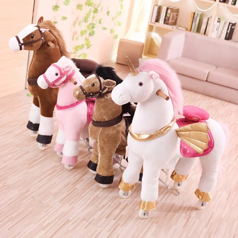 マルチカラーの跳ねる馬、大きな赤ちゃん用おもちゃ、インタラク - Baby Swing Bouncer のレビューと価格