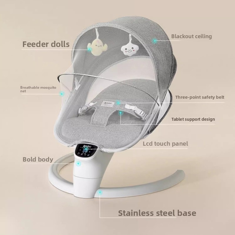乳幼児用ベビーブランコ |   電動ベビーバウンサー、新生児 - Baby Swing Bouncer のレビューと価格