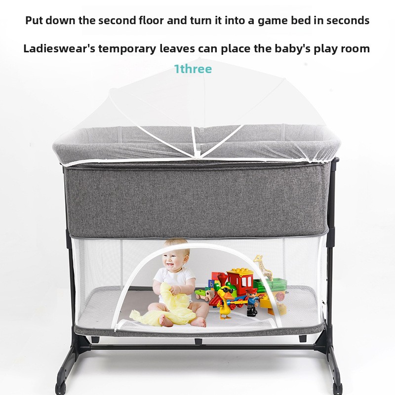 モバイルベビーカーベッドデュアル目的新生児ベッドスプライシン - Baby Swing Bouncer のレビューと価格