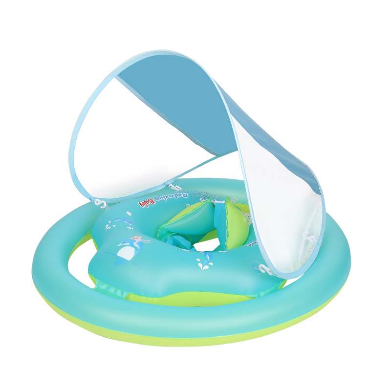 ベビー用スイミングフロート、漫画ポニー柄、空気注入式ベビープ - Baby Swimming Floater のレビューと価格