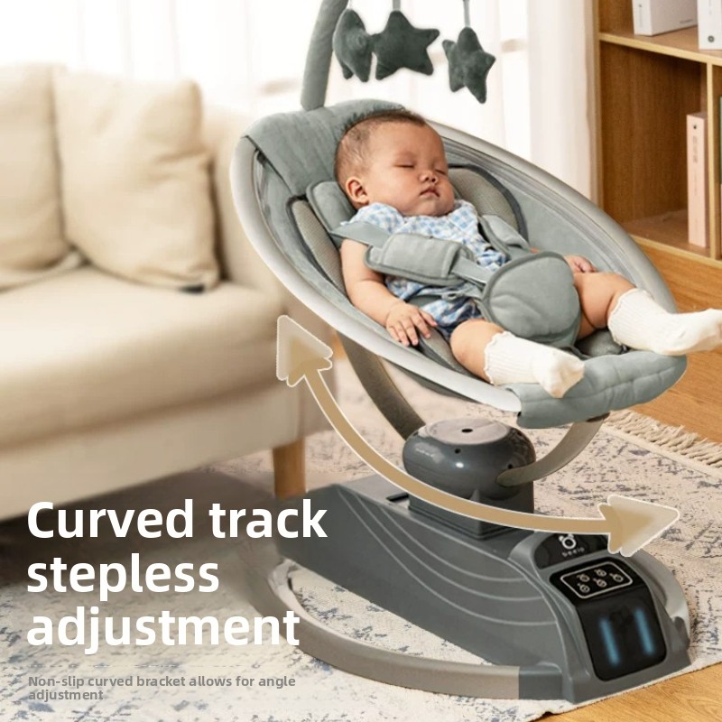 電動ベビーロッキングチェア、スージングチェア、寝かしつけチェ - Baby Swing Bouncer のレビューと価格